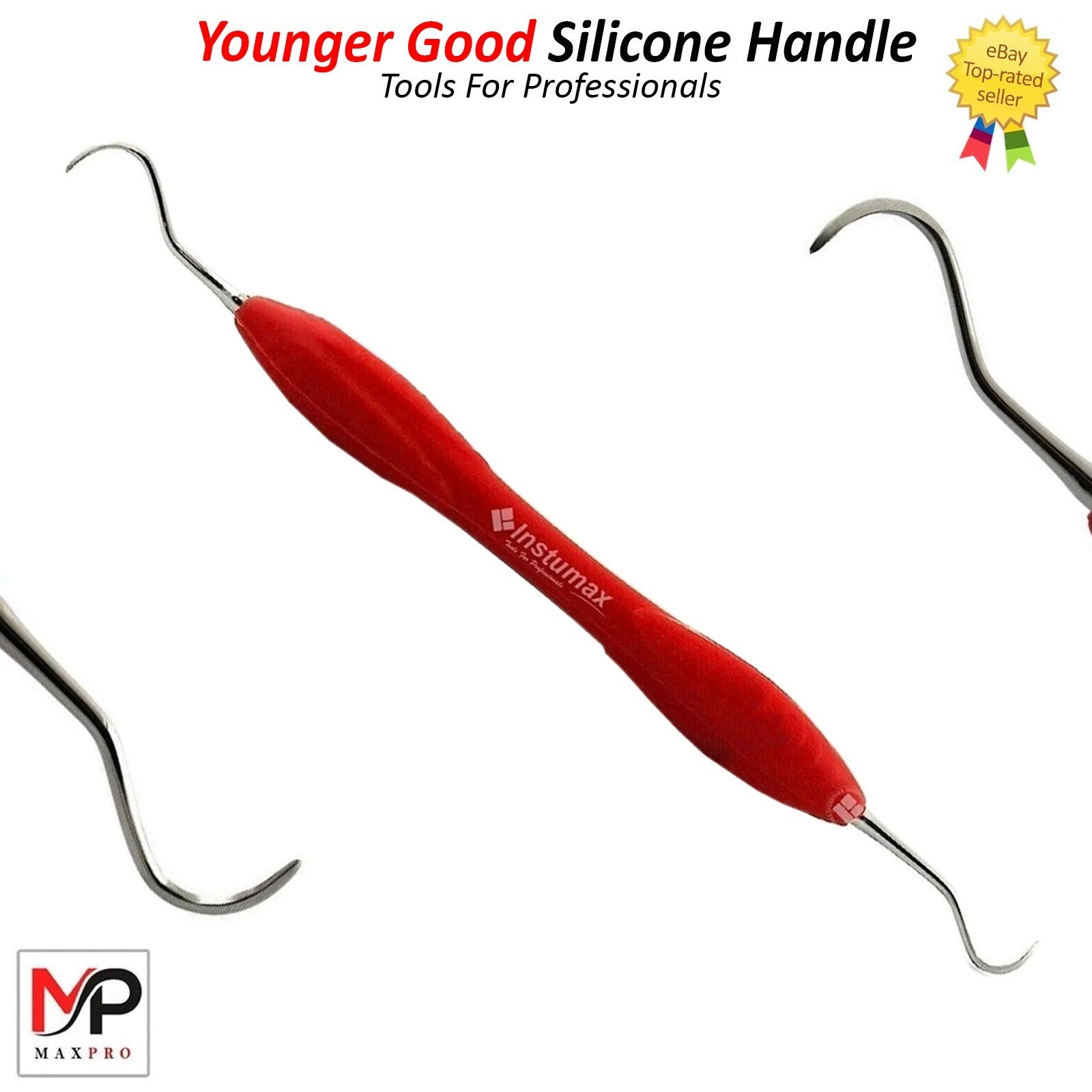 Dental Micro Sickle Scaler Periodontal Interproximal Scaling Silicone Handle