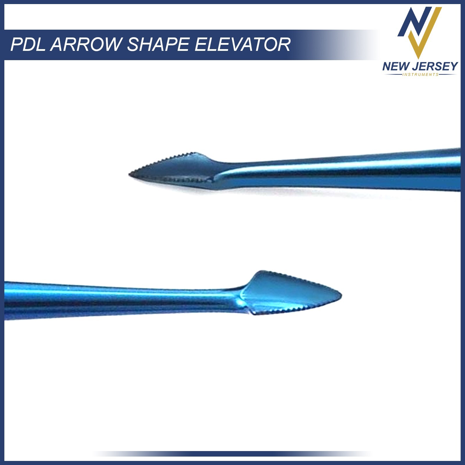 Dental PDL Arrow Shape Elevator Luxating Serrated Spade Stainless Steel X3