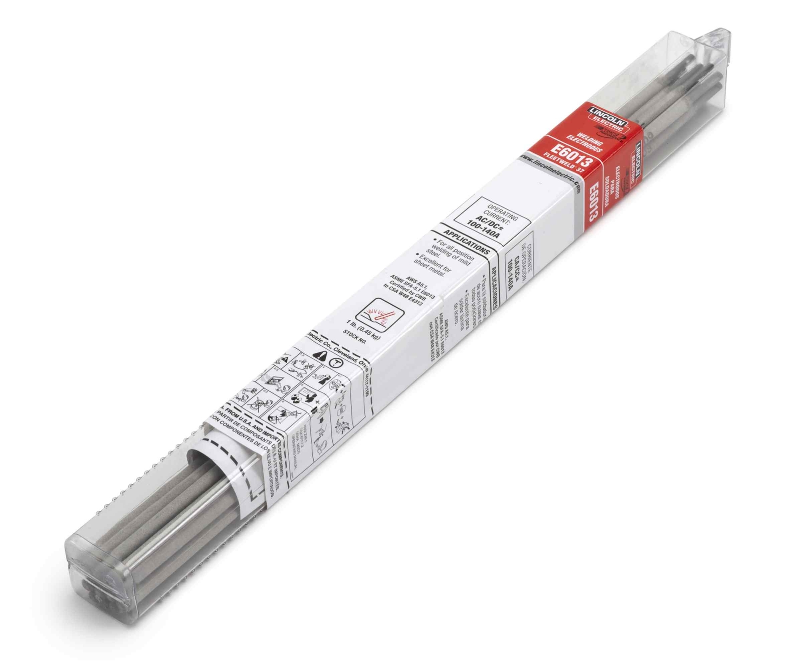 Lincoln Fleetweld 37 E6013 Stick Electrodes 5/64 x 10″ – 1 lb. ED029898
