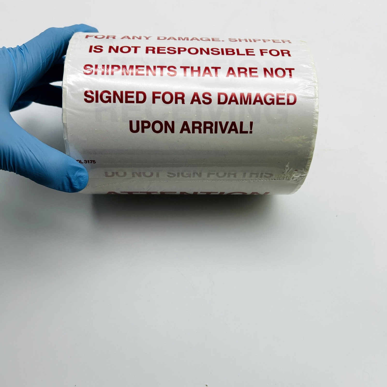Decker DL3175 Attention Receiving Labels Do Not Sign 6X10 Pallet Label 250/Roll