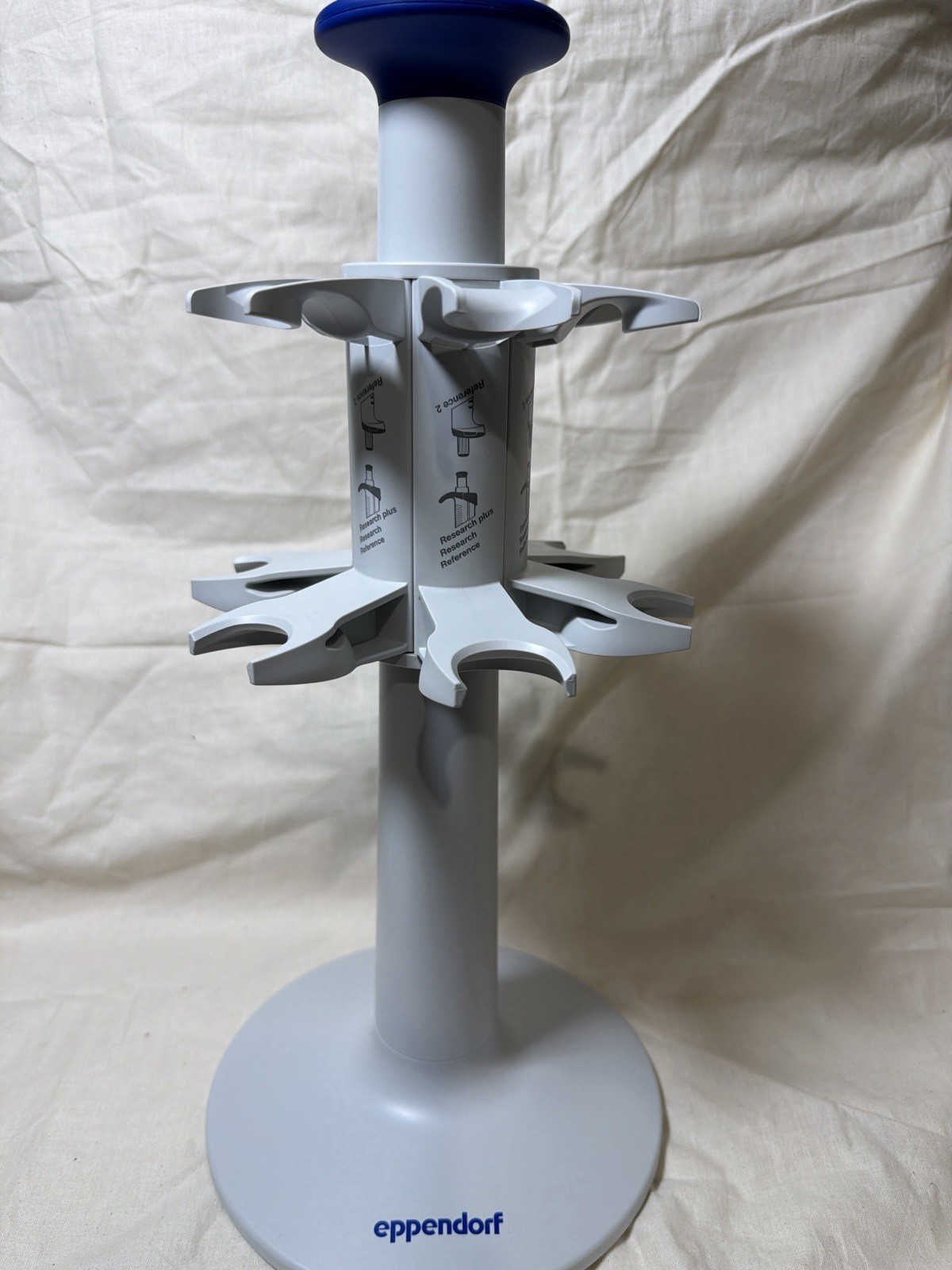 Eppendorf Research Plus Pipette Carousel Stand w/ Adjustable Holder