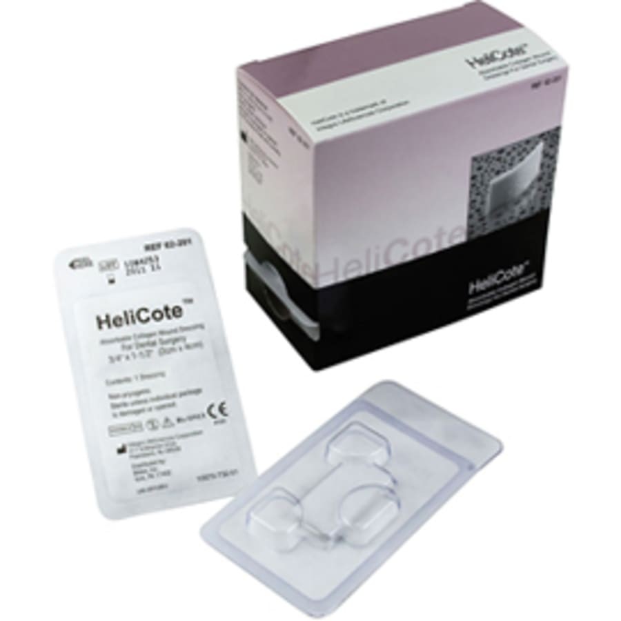 10/Bx Collagen Wound Dressing 0.75×1.5in 1.9×3.8cm Hemostatic Sterile Dental
