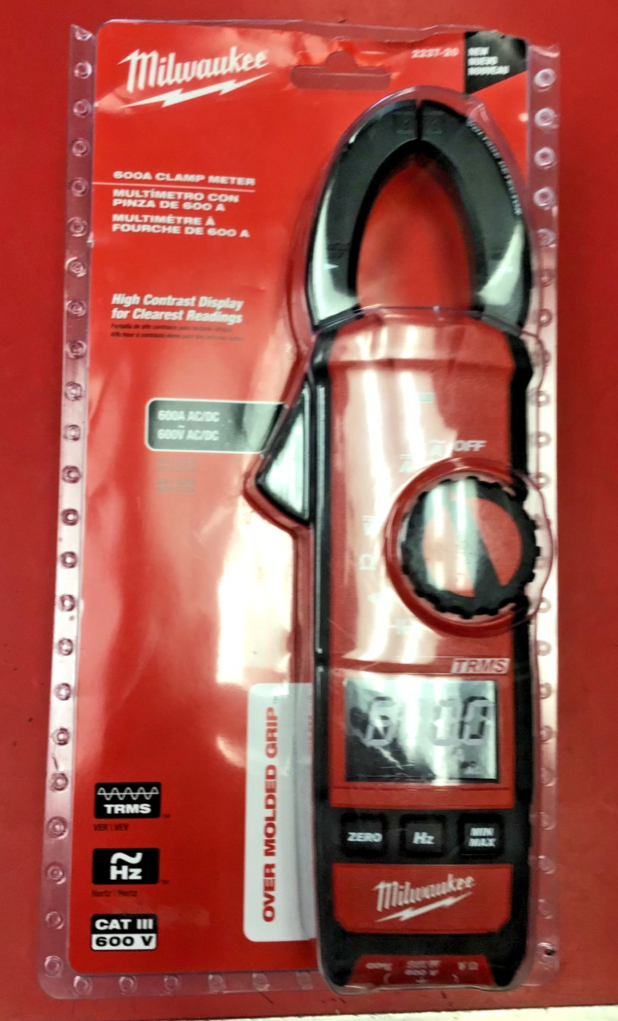 Milwaukee (2237-20) 600 Amp AC/DC Digital Clamp Meter CATIII **NIB**