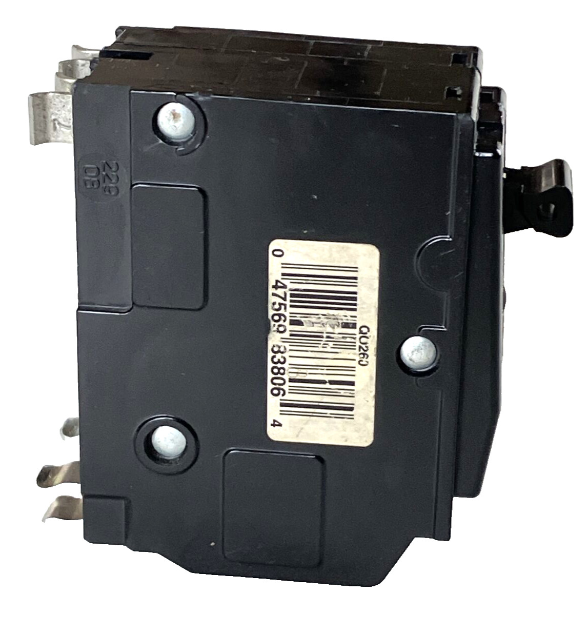 Square D Circuit Breaker QO 60A 2 pole 120/240VAC 10kA Yellow «D» QO260 used