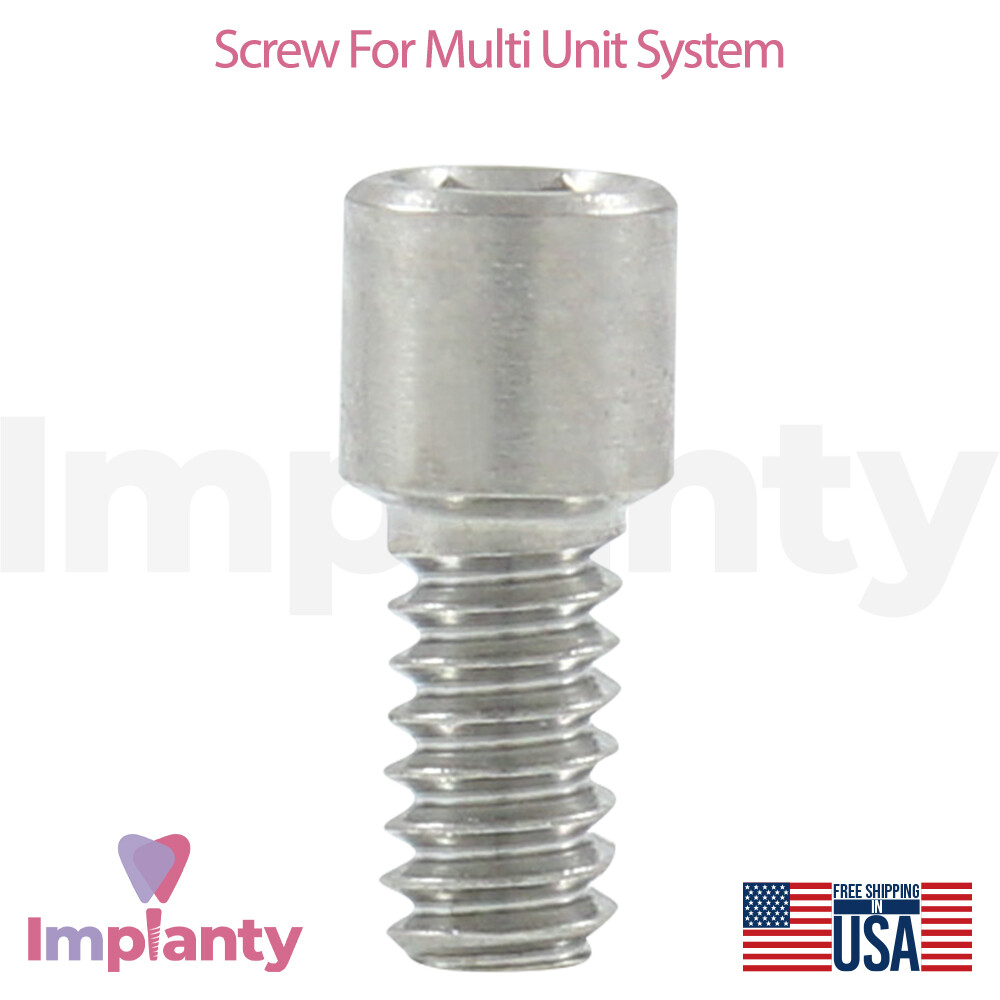 100 Titanium Screw Straight & Angled Multi Unit Conical Connection Internal Hex