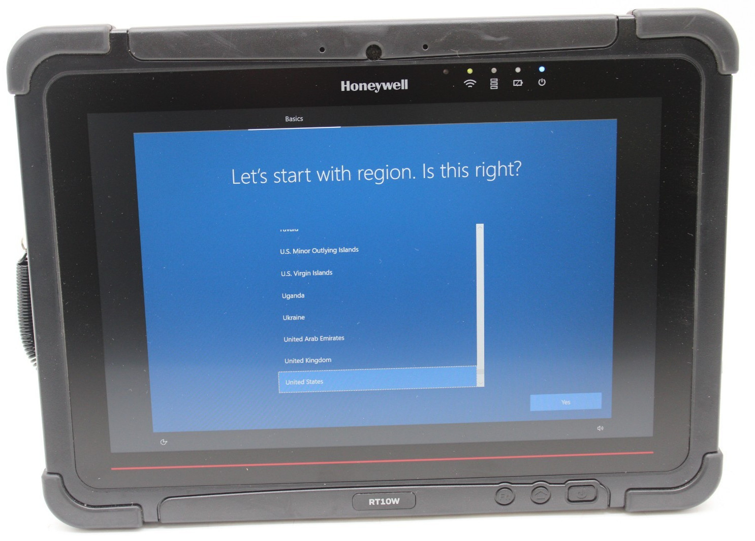 Honeywell RT10W-L10 Scanning Tablet W10 Enterprise 128GB/8GB RT10W-L10-17C12S1F