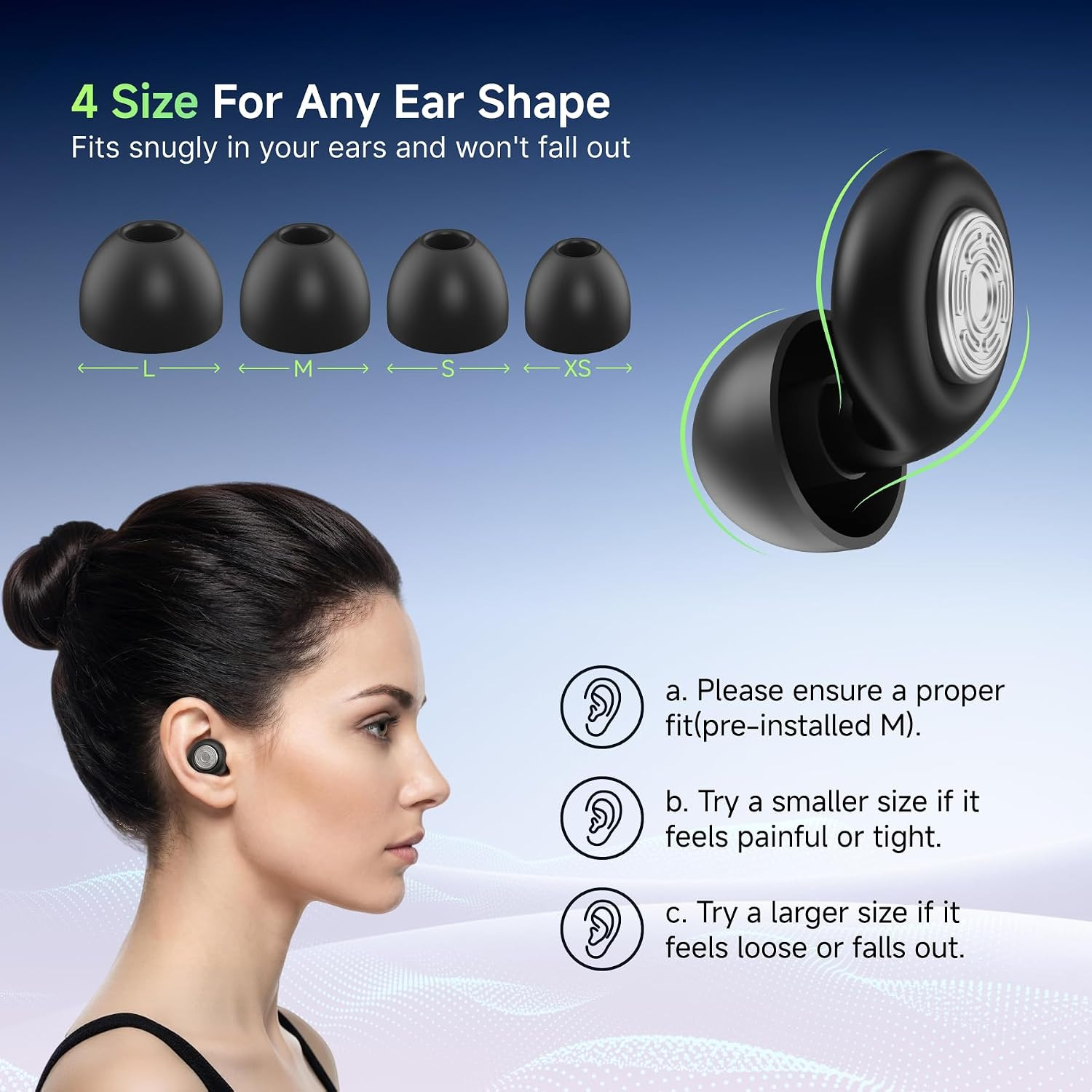 52Db Ear Plugs for Sleeping Noise Reduction Earplugs for Snoring with Case | Sof