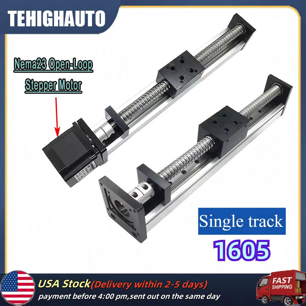 Linear Slide Rail Stage Actuator 1605 CNC Ball Screw NEMA23 Motor 1.2Nm 57x56mm