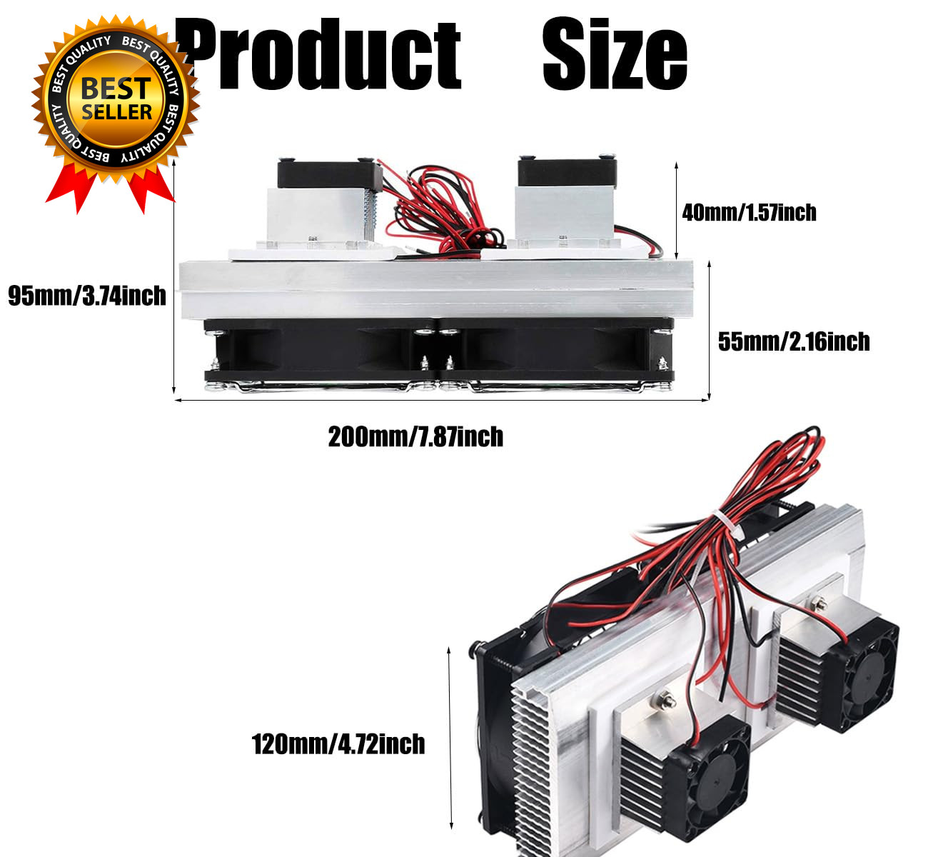 Mini Air Conditioner DC 12V DIY Thermoelectric Peltier Refrigeration Cooling