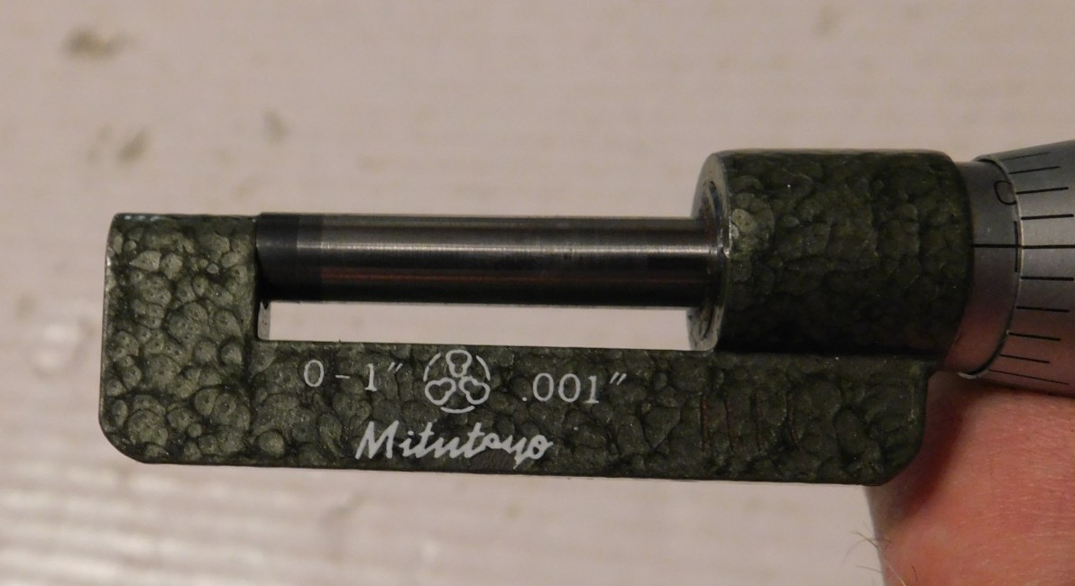 Mitutoyo 0-1″ Hub Micrometer Japan No. 147-351