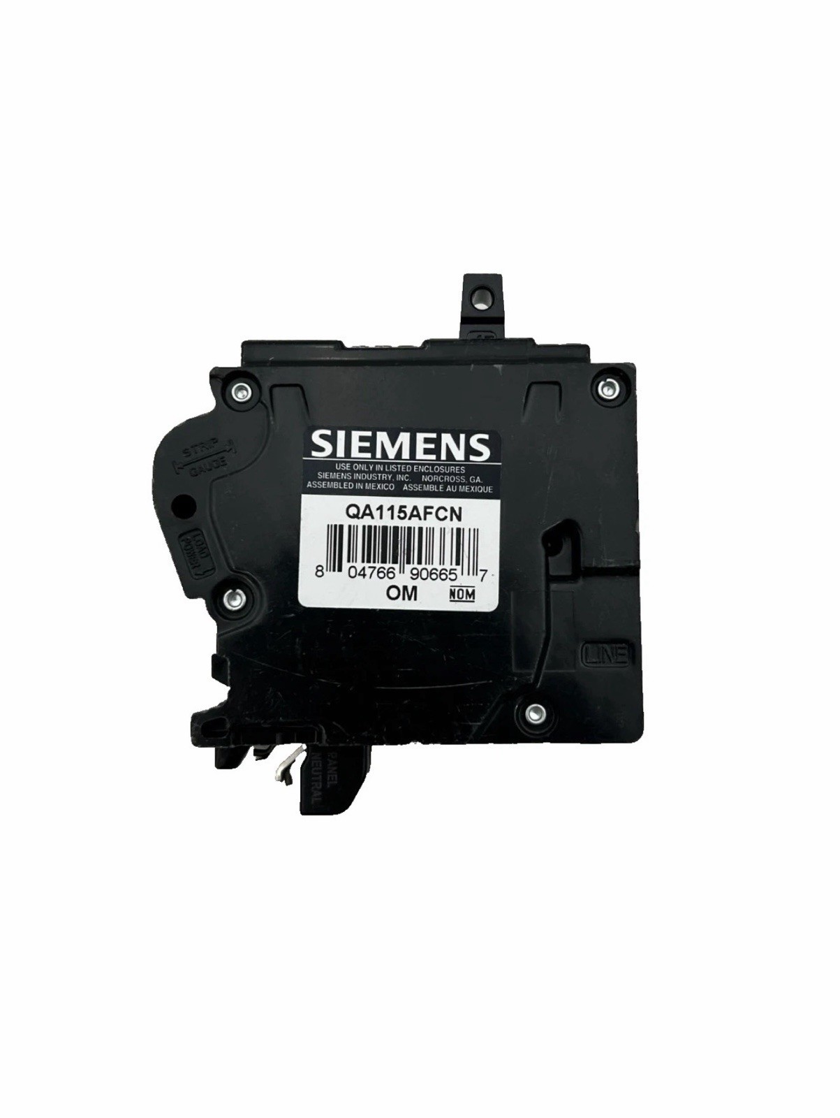 1 PC Siemens QA115AFCN 15A 1-Pole Plug-On Neutral Circuit Breaker