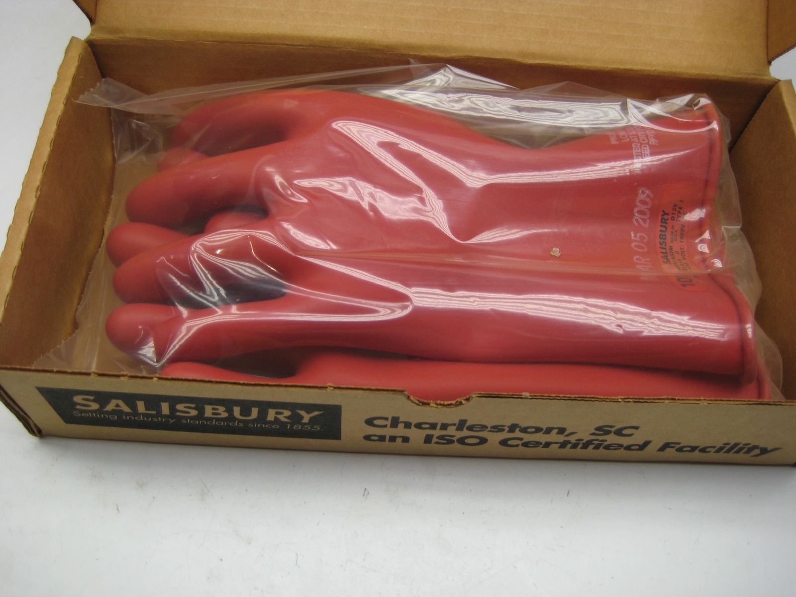 SALISBURY E011R/10H COLOR RED SIZE 10H LINEMAN GLOVES NSMP