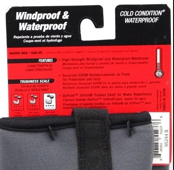 Red Wing Ironclad CCW Waterproof Windproof Insulated Motorcycle Gloves 95244