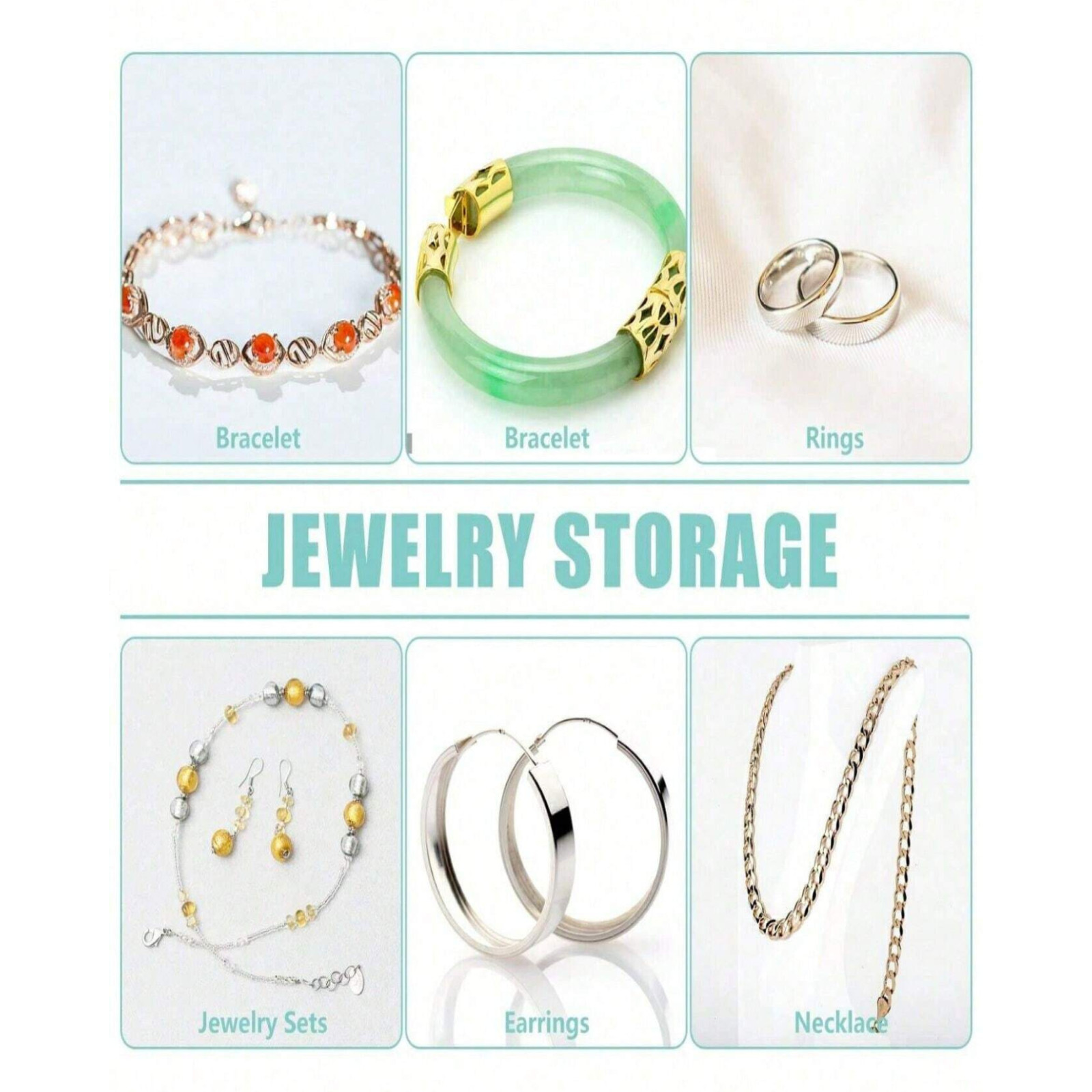 Anti Tarnish Jewelry Bags Clear PVC Ziplock Resealable Ring Earring 10-100Pcs