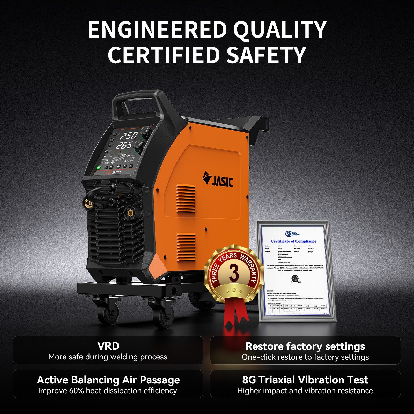 JASIC MIG Welder + Plasma Cutter PFC Welding/Cutting Machine for 95-265V Voltage