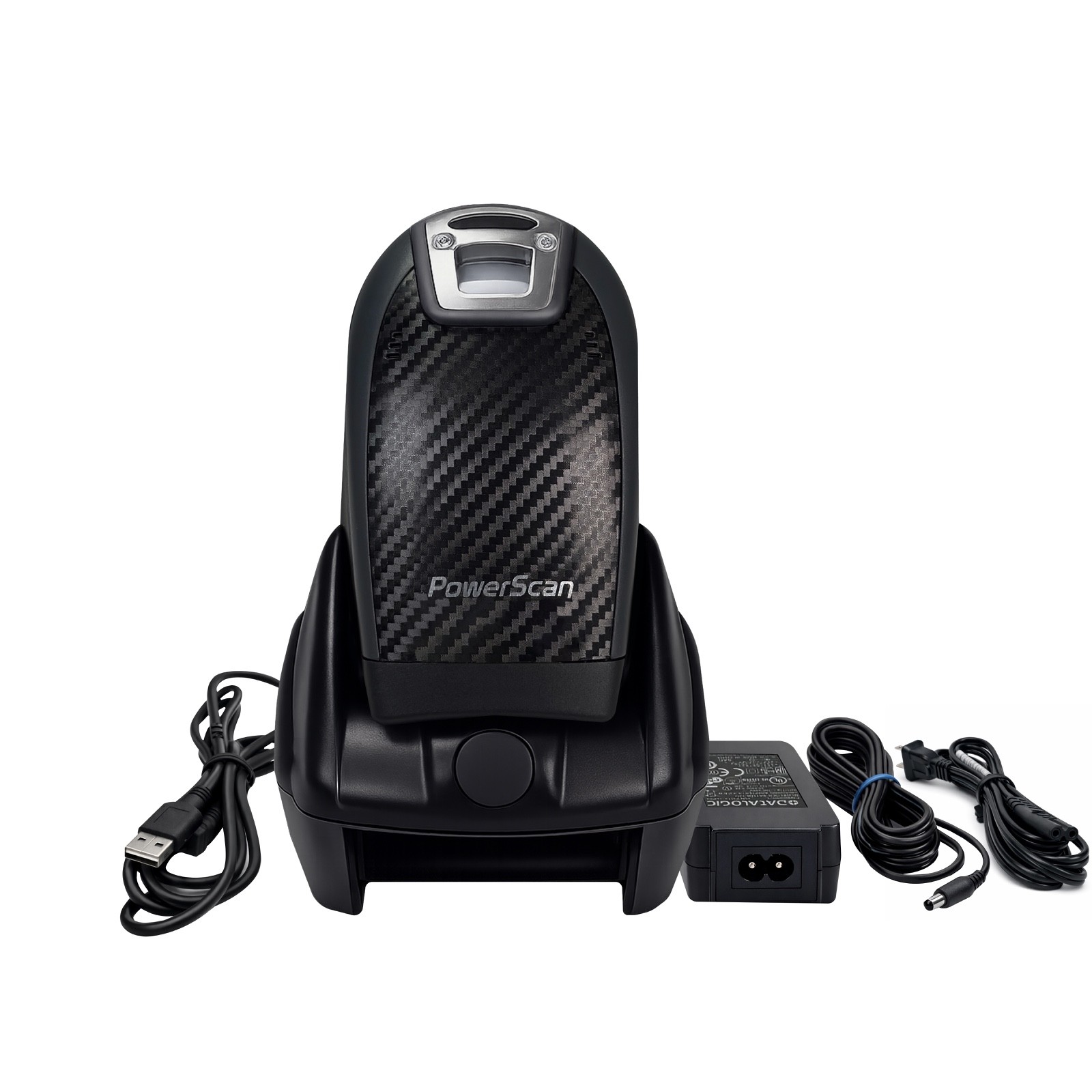 Refurbished⚜️Datalogic PowerScan PM9501 Barcode Scanner BK-910-RT w/Base & Kit