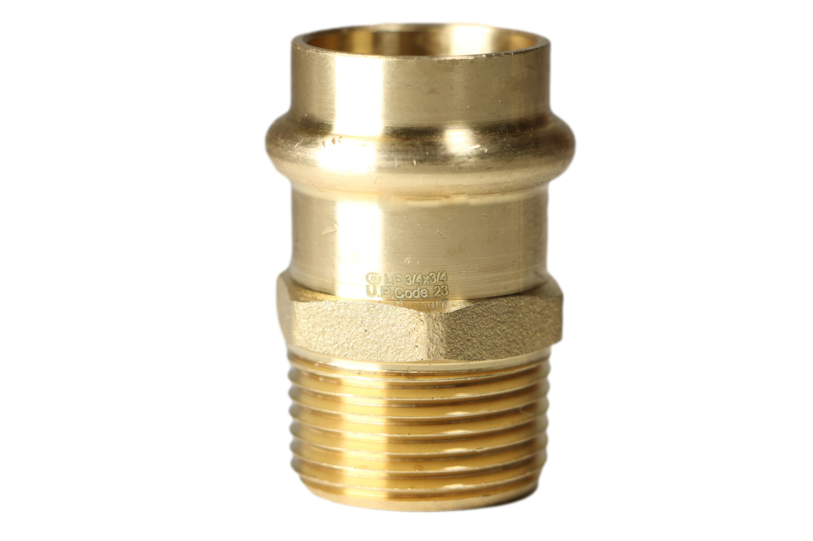 5 Pieces 3/4″ Press Male Adapter, Lead Free Brass, 3/4″ Press Fit Male