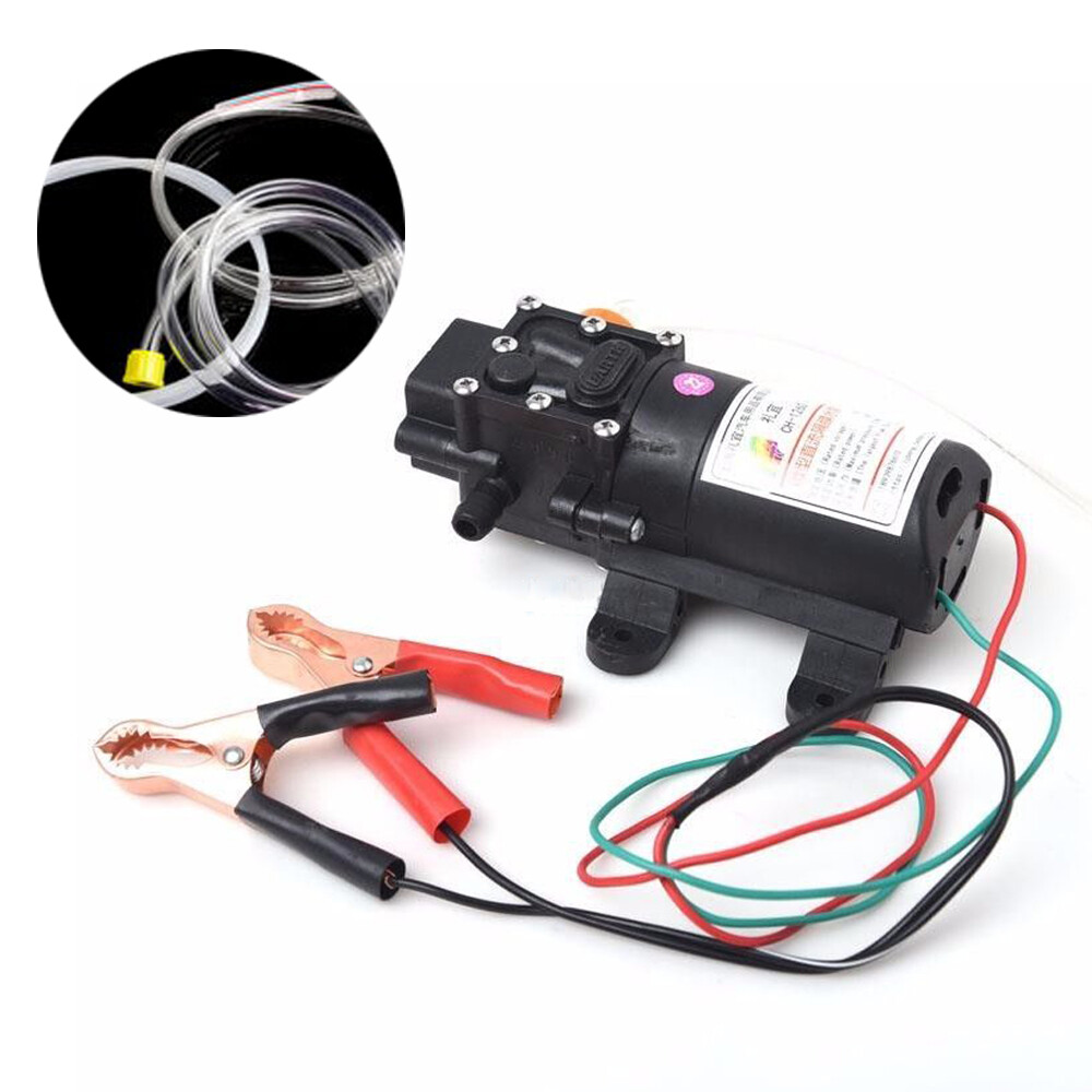 DC 12V Marine Auto Transfer Pump Oil Extractor Oil Change Pump 0.8MPA 5L/Min TOP