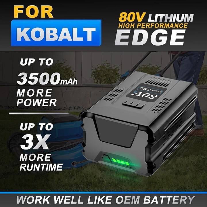 100% 3.0Ah 80V Max Lithium Ion Battery for Kobalt KB280-06 KB2580-06 KB680-06