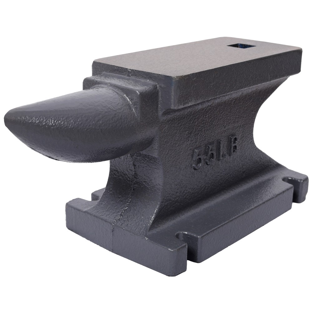 55LB(25KG) Gray Cast Iron Anvil, Square Horn & Stable Base