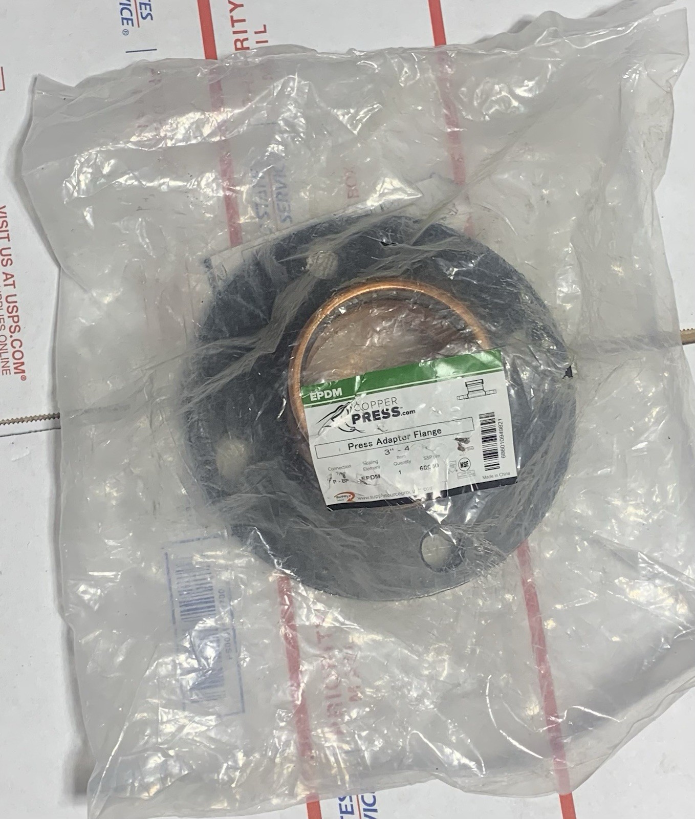 3” Merit Brass Propress 4 Bolt Copper Pipe Press 150# Companion Flange MB60050