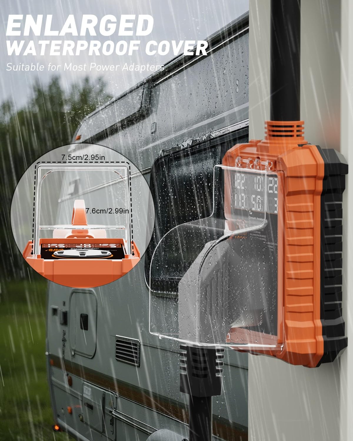 EPLCSE RV Surge Protector 50 Amp with Digital Display & Auto-Shutoff