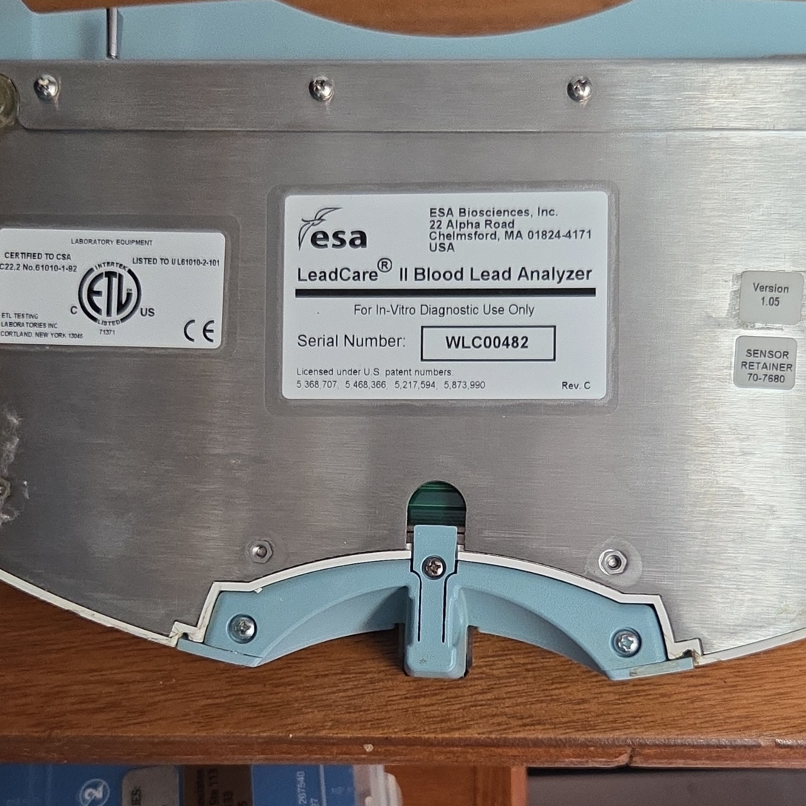ESA LeadCare II Blood Lead Analyzer for Biological Laboratory, MPN 70-6529