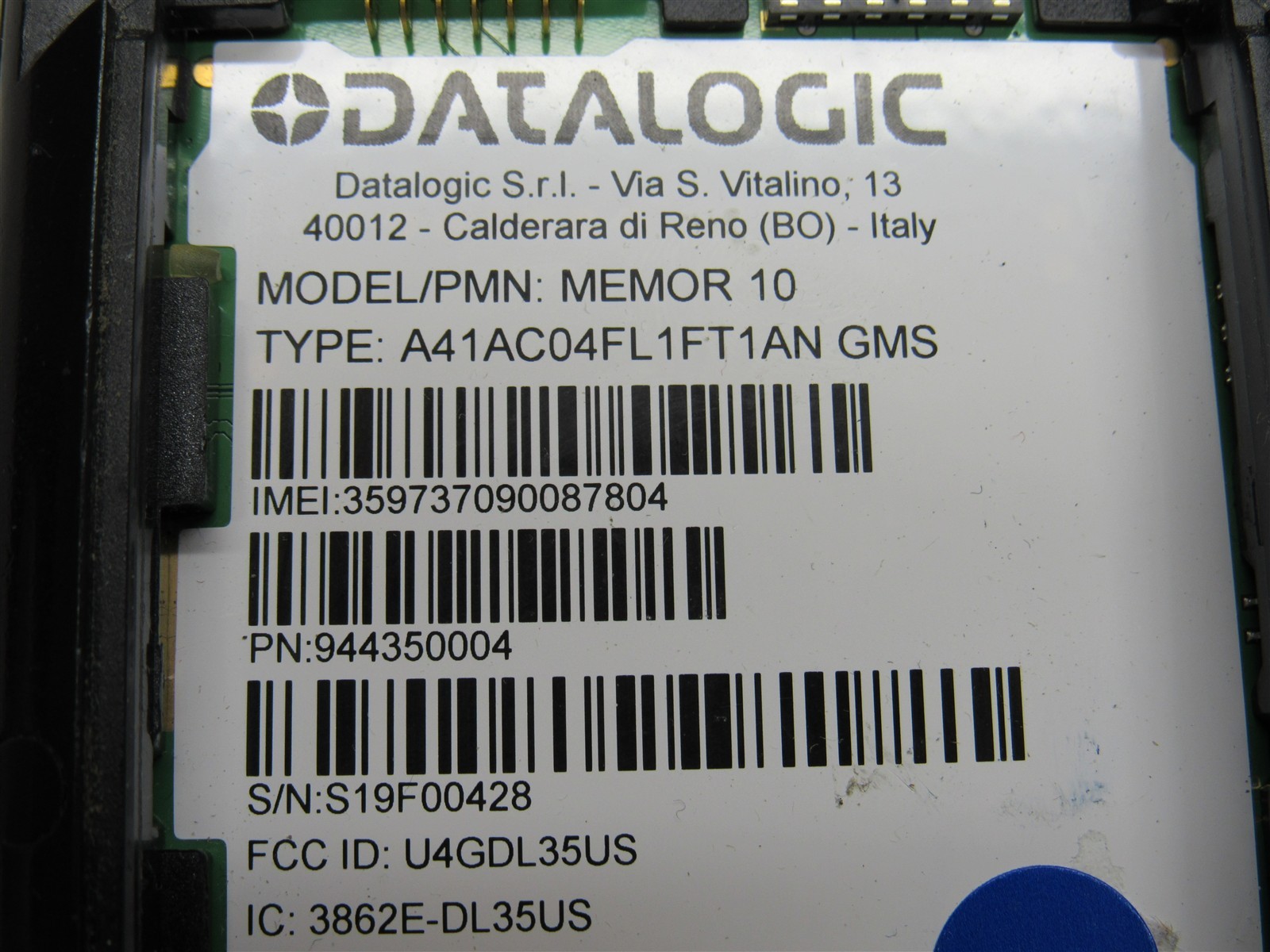 Datalogic Memor 10 Mobile Computer 944350004 Android 9 with Battery