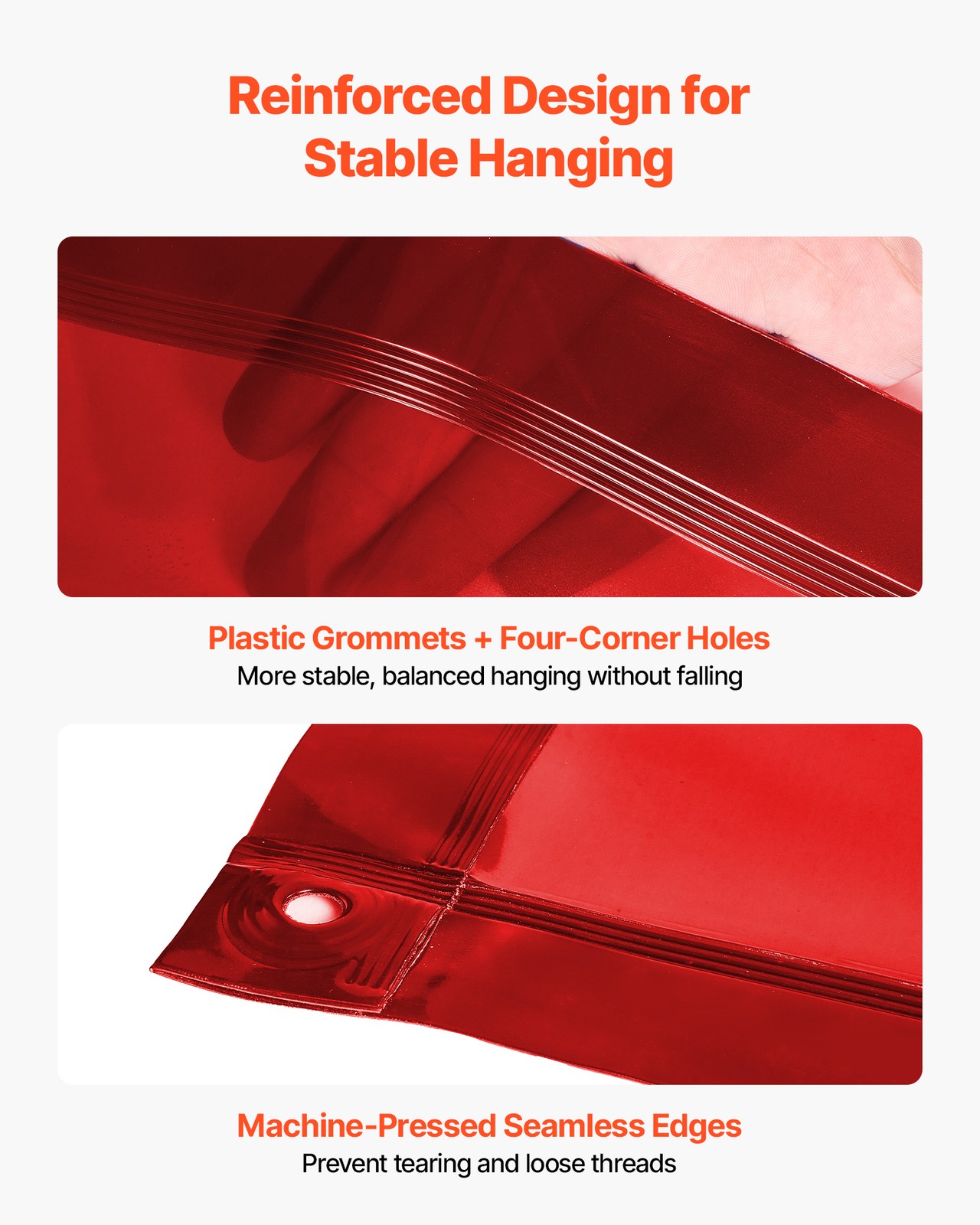 VEVOR 2PCS Welding Curtain 6 x 8FT Welding Screen Curtain Flame-Resistant Vinyl