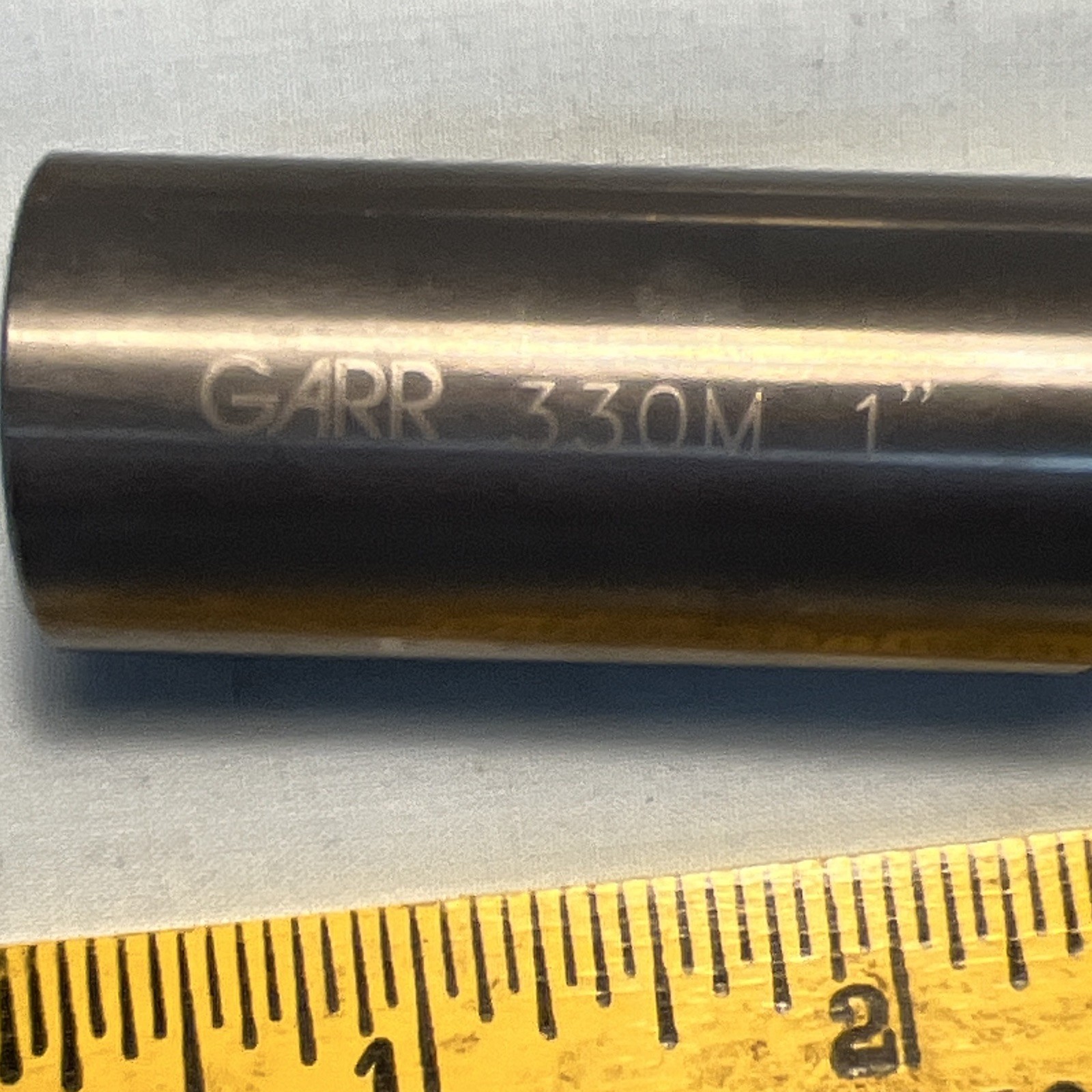 Garr Tool 330M 1 in Solid Carbide 3-Flute Single End Mill, 4 in OAL