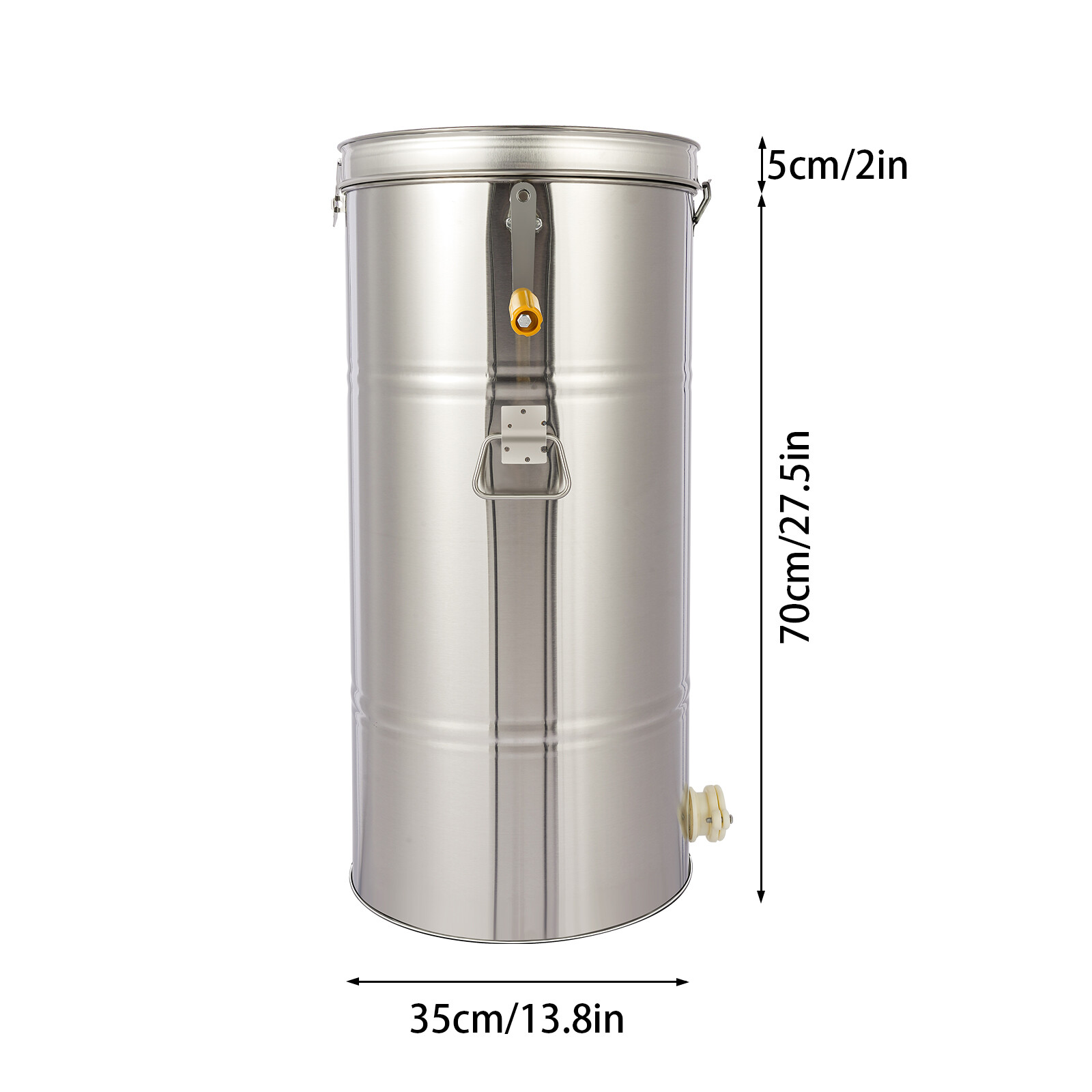Stainless Steel 2 Frame Manual Honey Extractor for Beekeeping