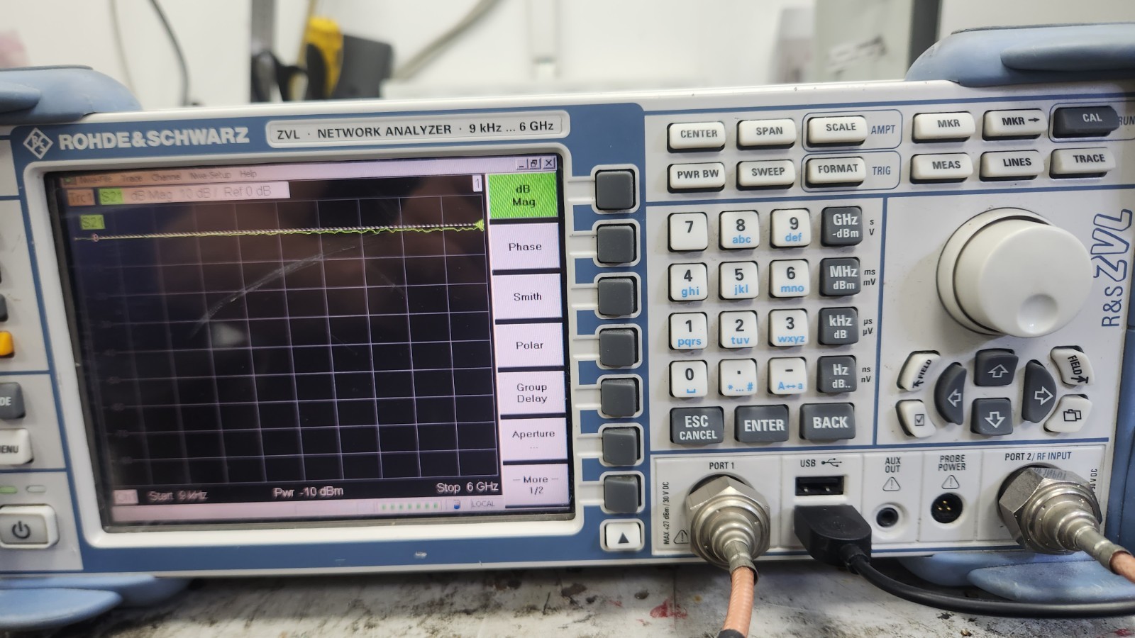 Rohde & Schwarz ZVL6 Vector Network Analyzer 9 kHz – 6 GHz Fully Tested + opt