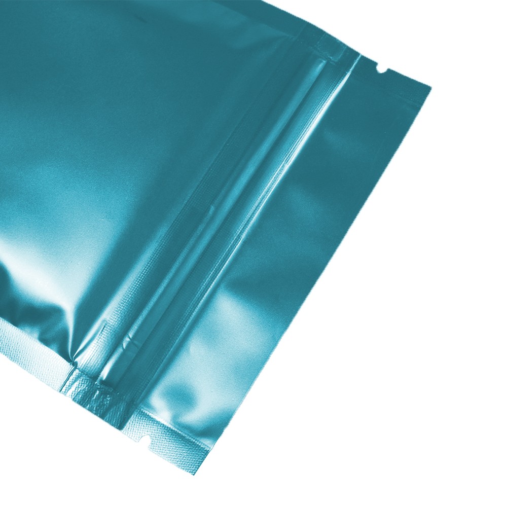 100/200/500 Matte Blue Mylar Foil Smell Proof Reclosable Zipper Seal Lock Bags