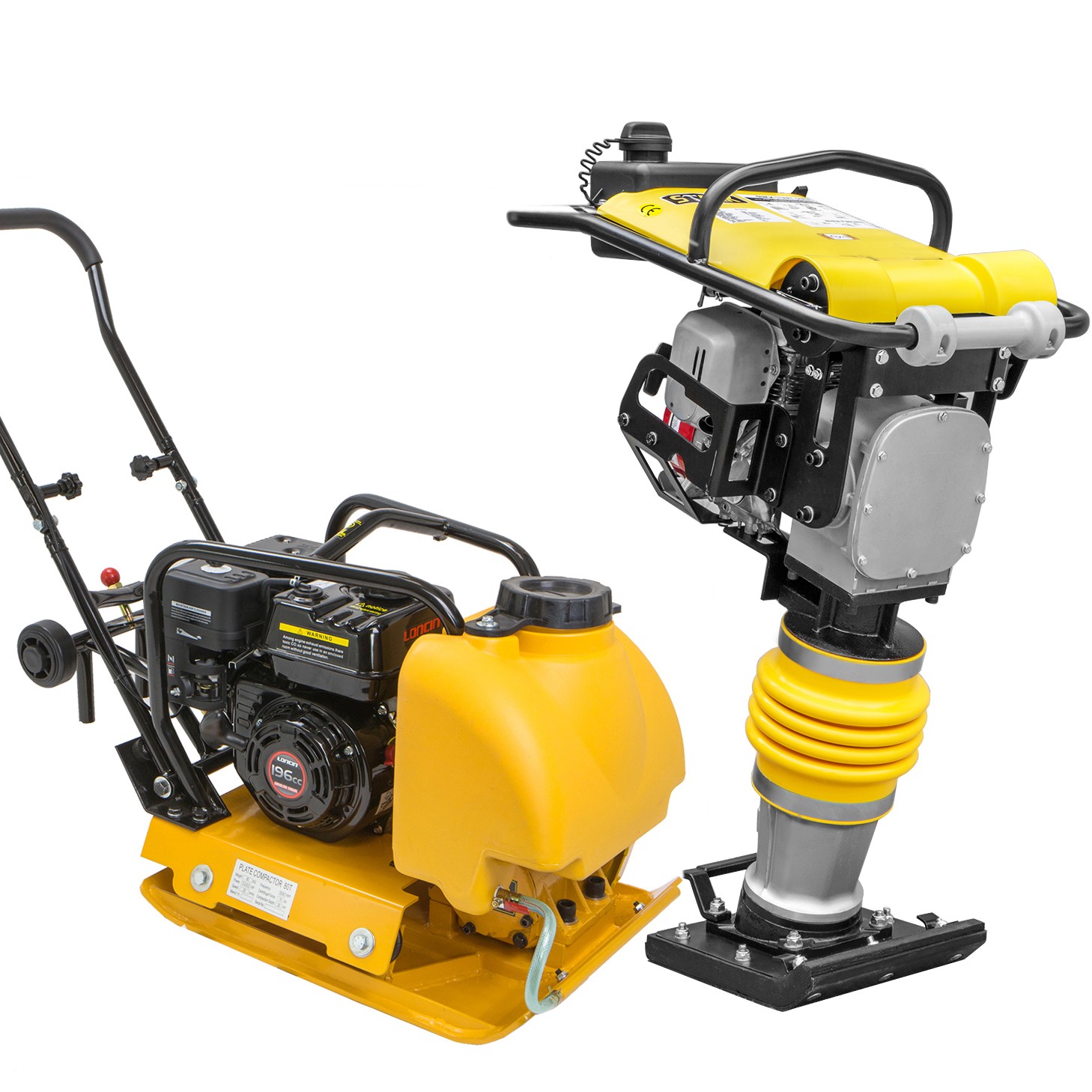6.5HP Water Tank Gas Vibratory Compactor with Gas Tamper Jumping Jack USA