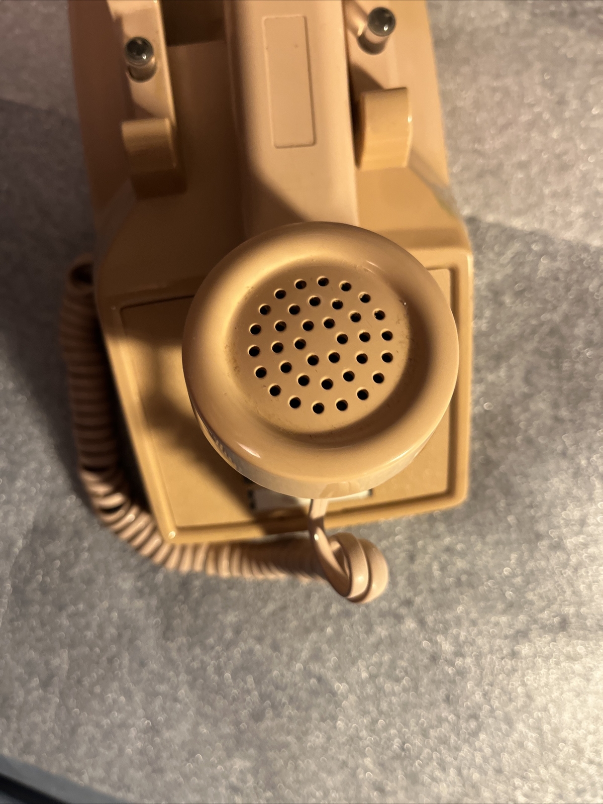 ITT RFC-SLT Light Beige Vintage Push-button Dial Defense Telephone (Tested)
