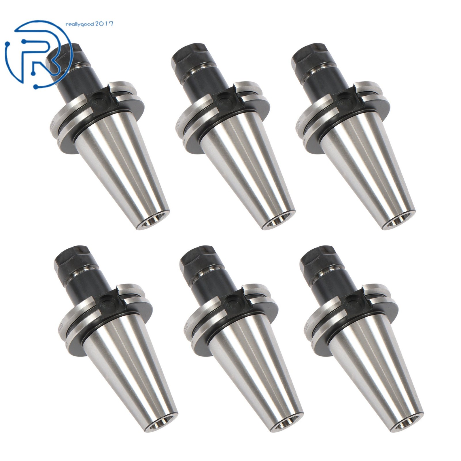 6 Chucks CAT40-ER16 Collet Chuck 70mm 2.76″ G2.5 20000RPM For CNC Milling Tool