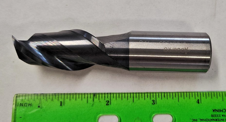 Accupro 7/8 x 7/8 x 1 3/4 x 4 Altin Carbide End Mill CNC tol 2 FL