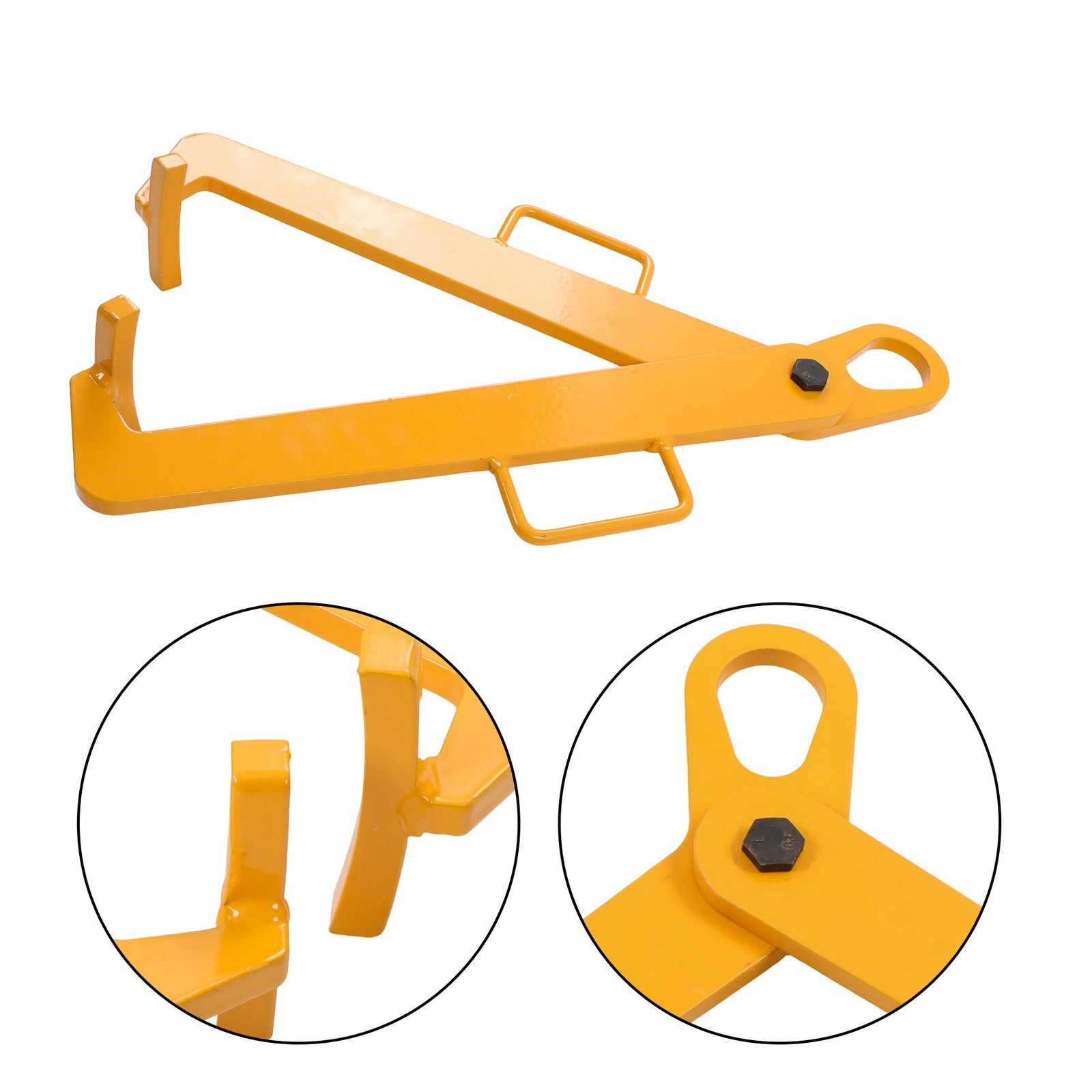 Vertical Drum Clamp 55 gallons 0.6t 550-600mm diameter Steel Yellow