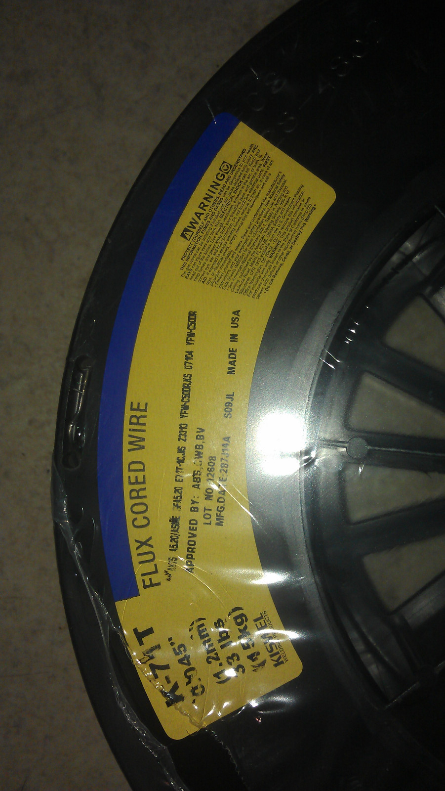 New Kiswel K-71T Flux Cored Arc Welding Wire 0.045″ (1.2mm) 33 lbs