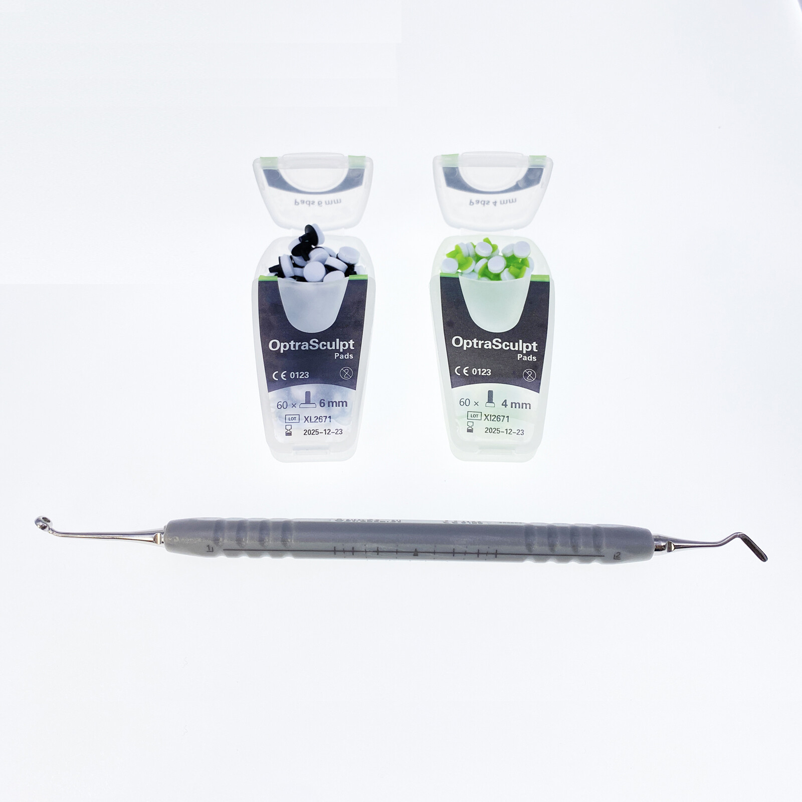 Dental OptraSculpt Foam Pads Kit Veneer Composite Resin Filling Spatula Handle P