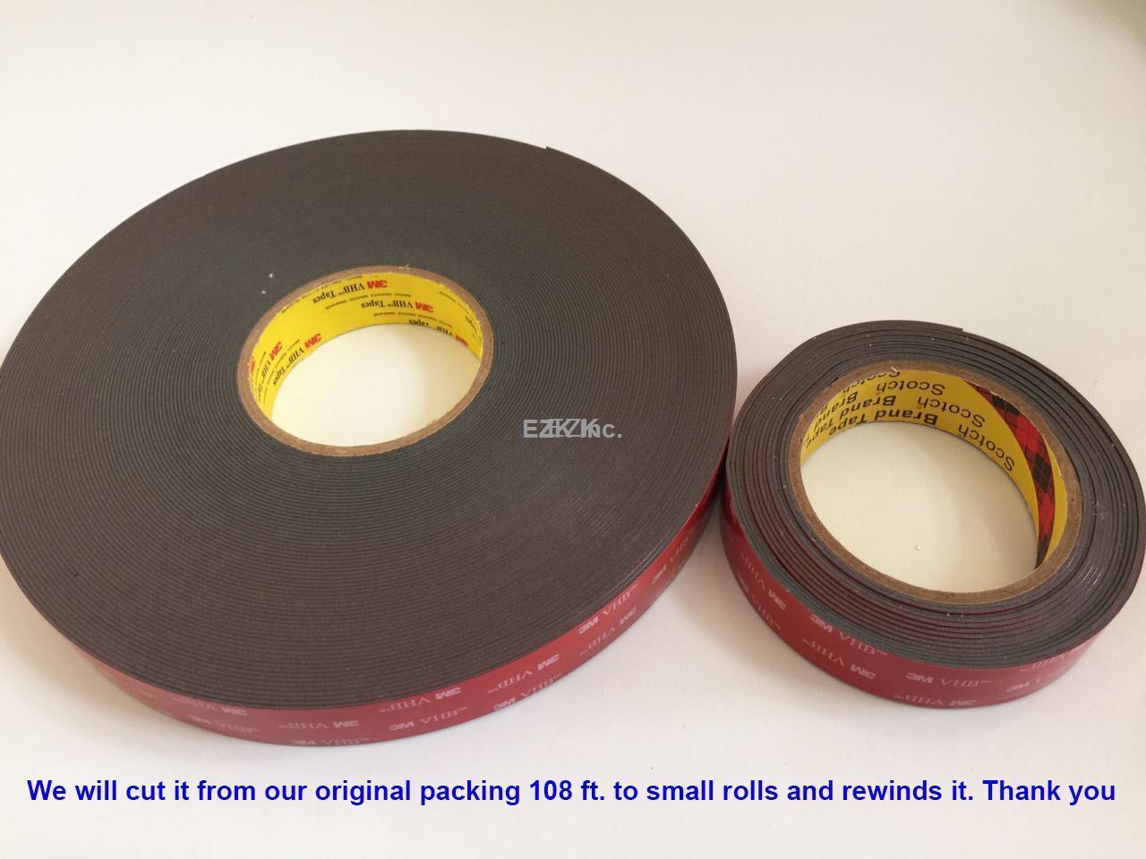 3M VHB Double Sided Foam Adhesive Tape 5952 Automotive Mounting 1/2″ x 36 FT