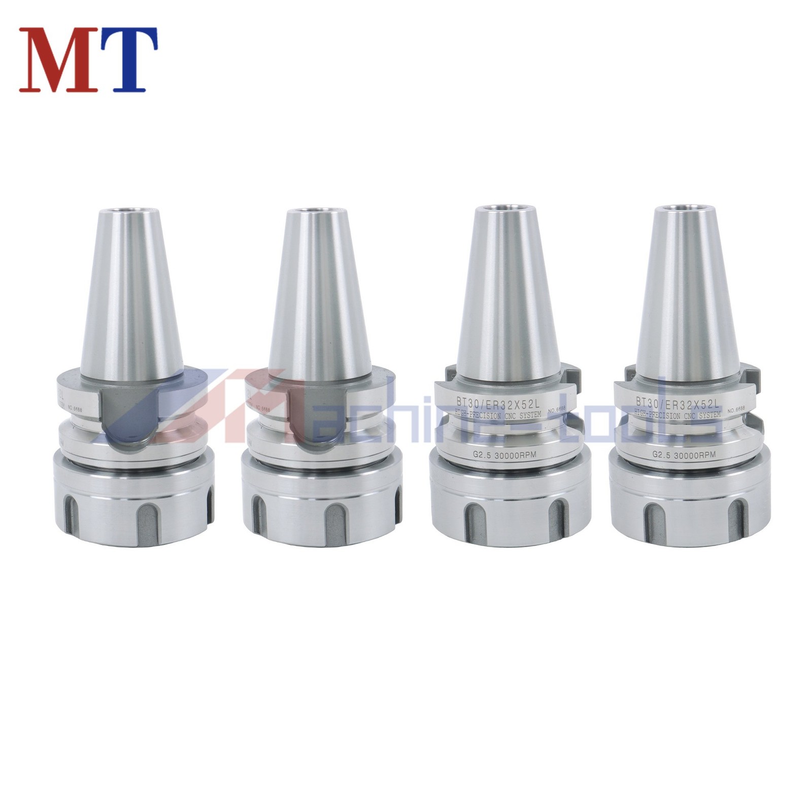 4 Pack High Speed BT30 ER32 Tool Holder 2.05 Inch 20000RPM G2.5 Precision