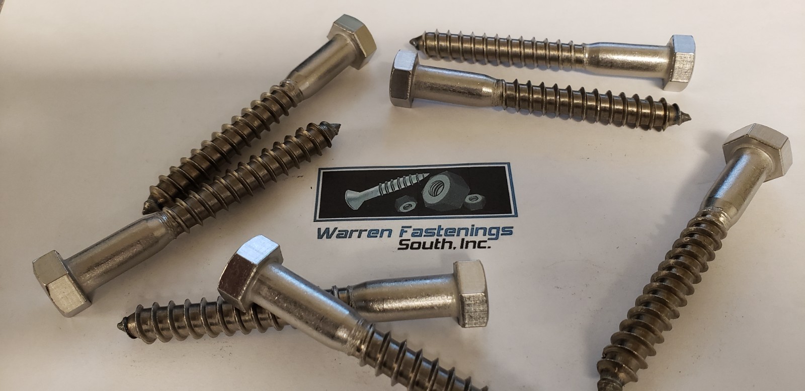 12 1/2 X 6 18-8 Stainless Steel Hex Head Lag Screws