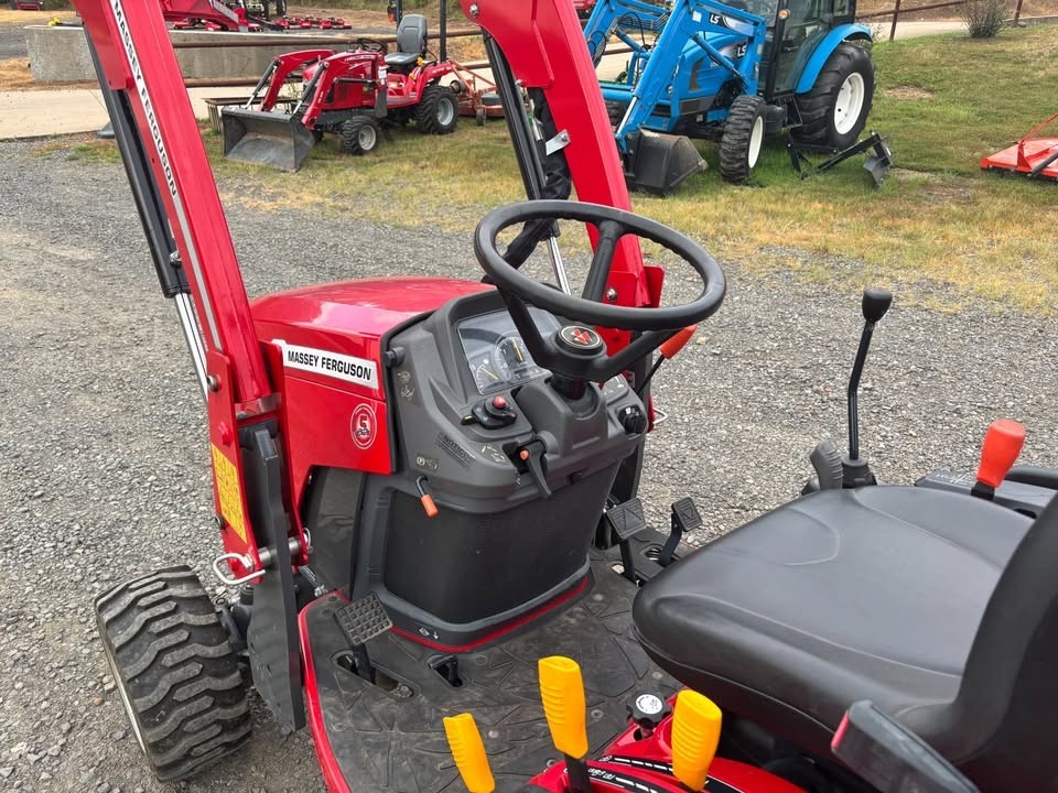 2023 Massey Ferguson GC1723E 22.5 HP Farm Tractor, 35 hours, 3+ years warranty