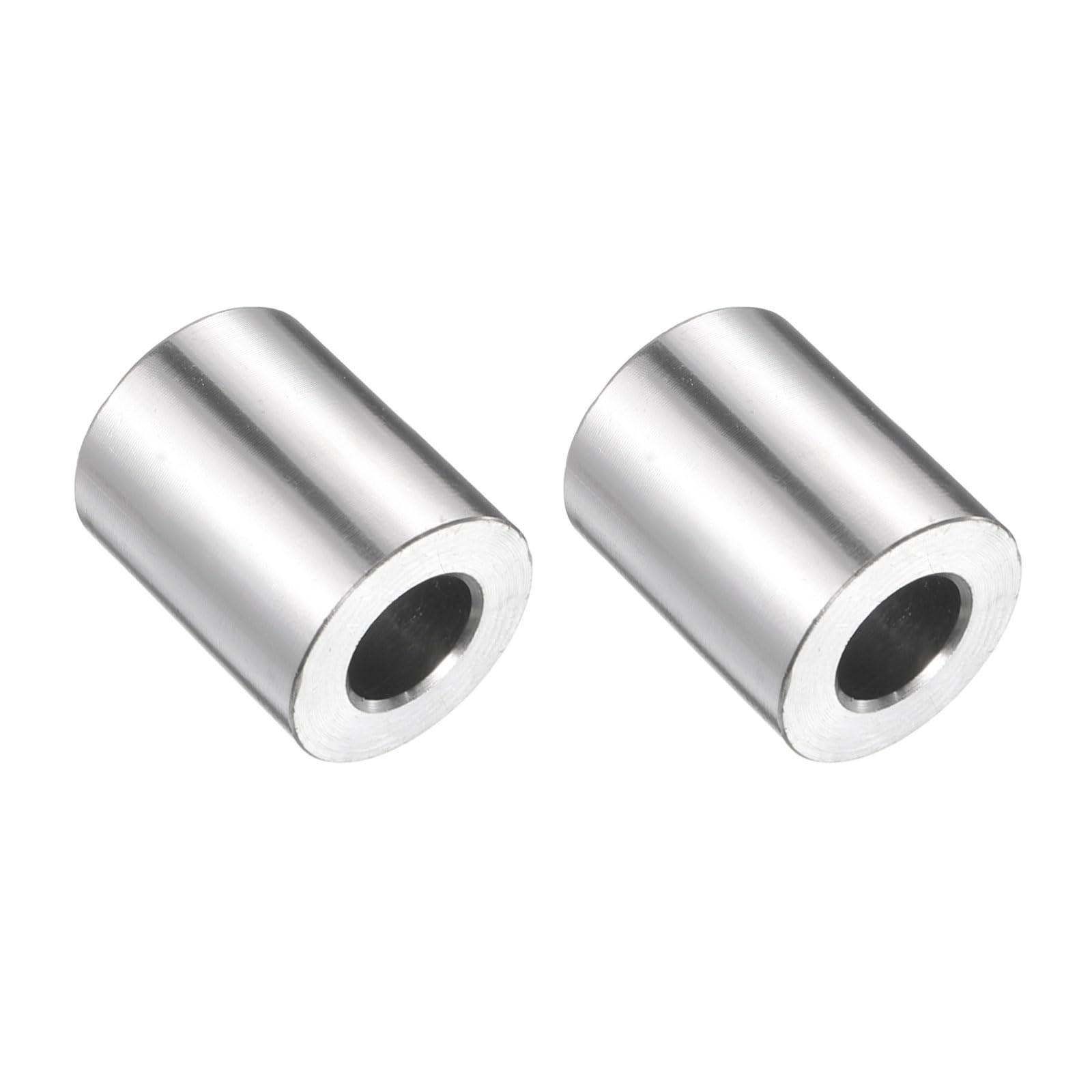 uxcell 2pcs Stainless Steel Spacer 3/8″ 3/8″ID x 3/4″OD x 1″Length, Silver