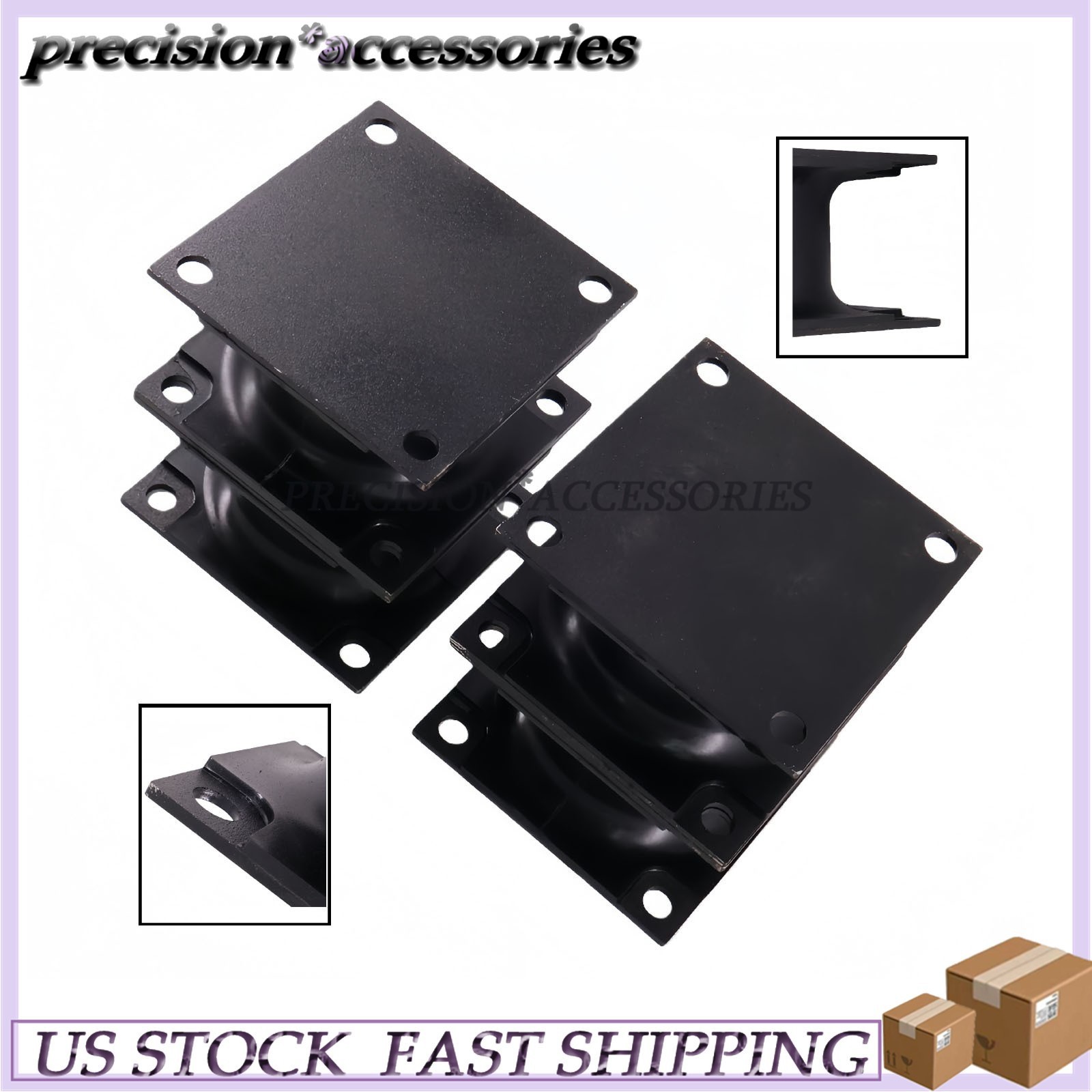 4PCS Vibratory Plate Compactor Rubber Isolator Shock Mount For Bobcat PCF64