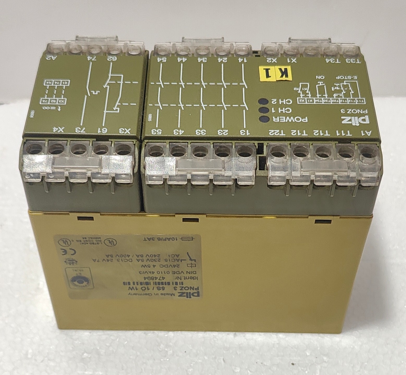 PILZ 474894 PNOZ 3 5S 10 1W SAFETY RELAY 24VDC