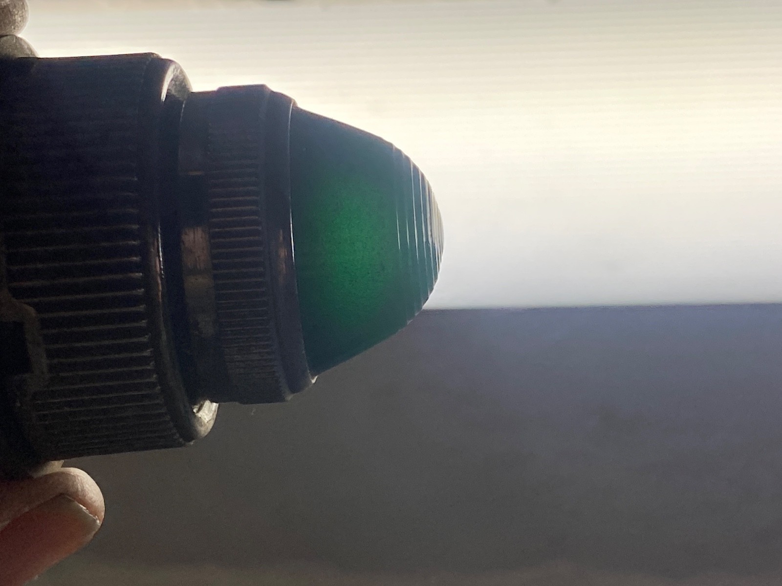 Vintage GE Illuminated Green Switch Indicator Panel Light w/Glass Lens