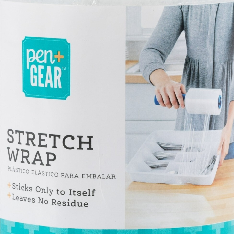 PEN GEAR STRETCH CLEAR WRAP 5in x 1000Ft MAILING WRAP NO RESIDUE 1 ROLL