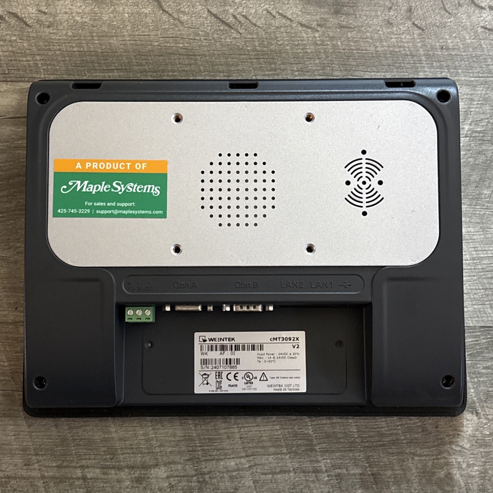 Maple Systems WEINTEK CMT3092X With Cracked Screen everything Else Is Functional